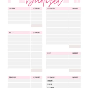 Monthly Budget Planner