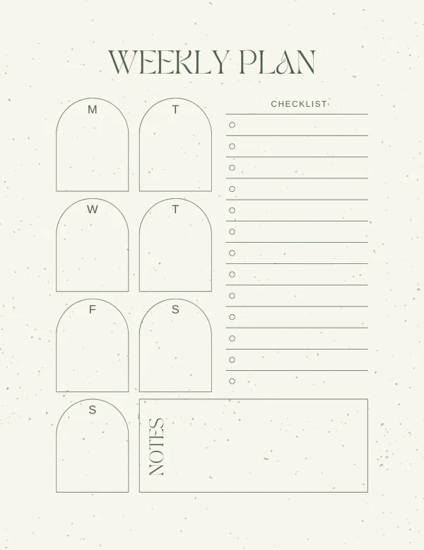 Weekly Overview Layout